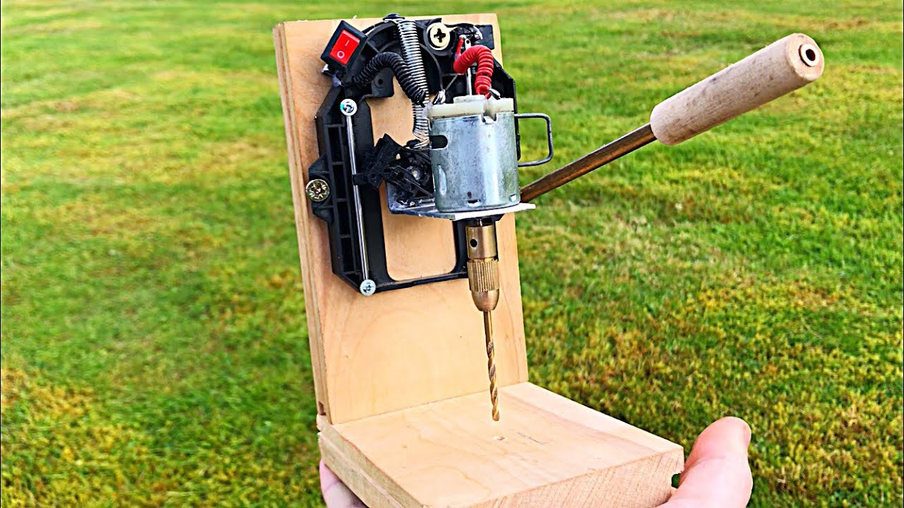 How to make a Mini Drill Press machine