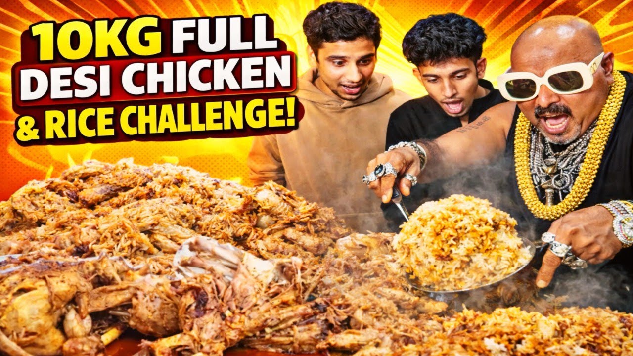 10KG Full Desi Chicken & Rice Challenge! 😱