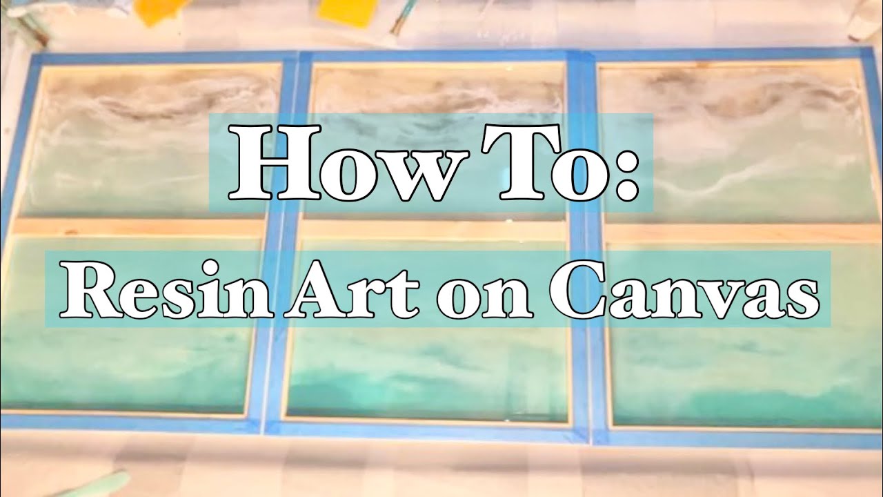 Prepping a 3 Panel Canvas for Resin Art (Secret Art!)