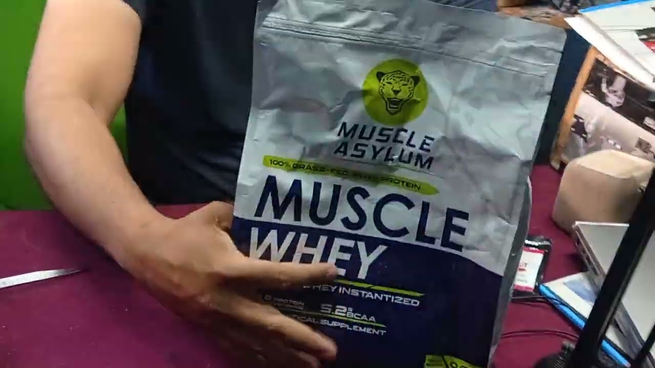 muscle asylum review 😂 in lazy way #review #way protein #muscle asylum