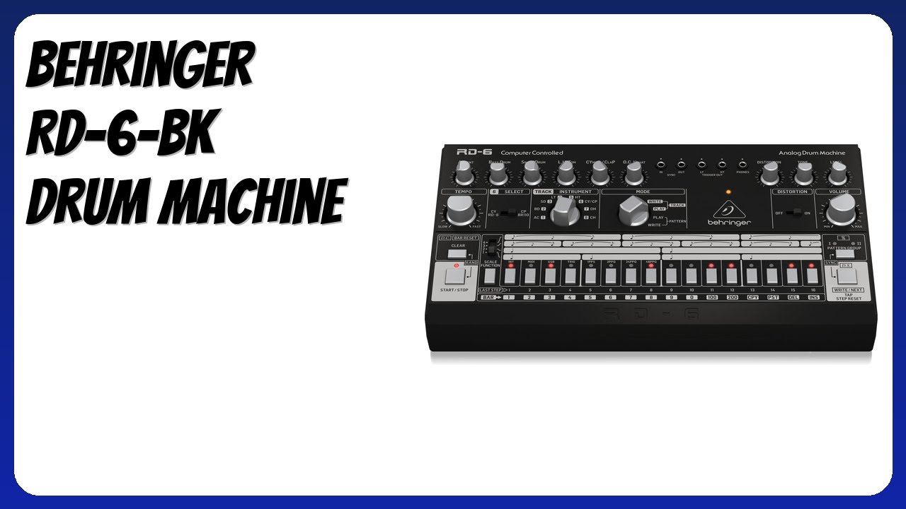 REVIEW (2025): Behringer RD-6-BK Drum Machine. Features