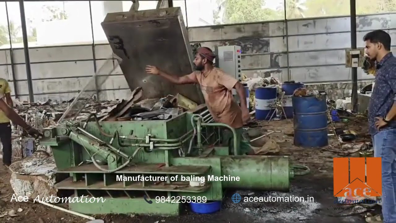 Ace SB 150T 30 HP Commercial Iron Scrap Baling