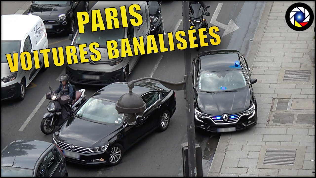 [Paris] Voitures de Police Banalisées en Intervention
