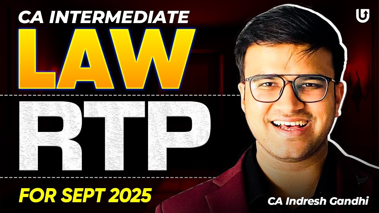 CA Inter Law Sept 25 RTP Complete Discussion Descriptive Part | Indresh Gandhi 