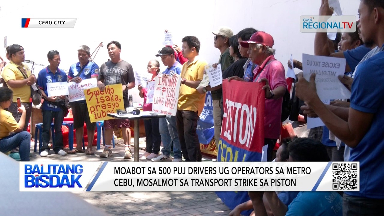 Moabot sa 500 PUJ Drivers ug Operators sa Metro Cebu, Mosalmot sa Transport Strike | Balitang Bisdak