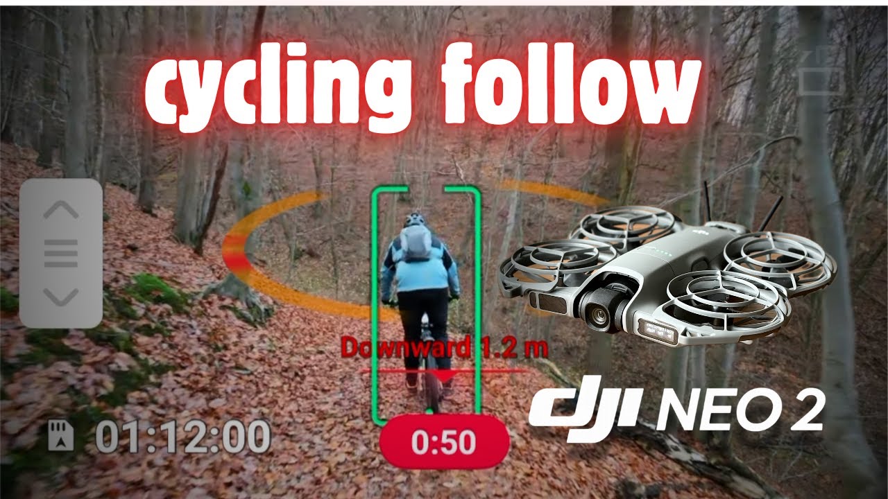 Jak DJI Neo 2 sleduje při jízdě na kole?