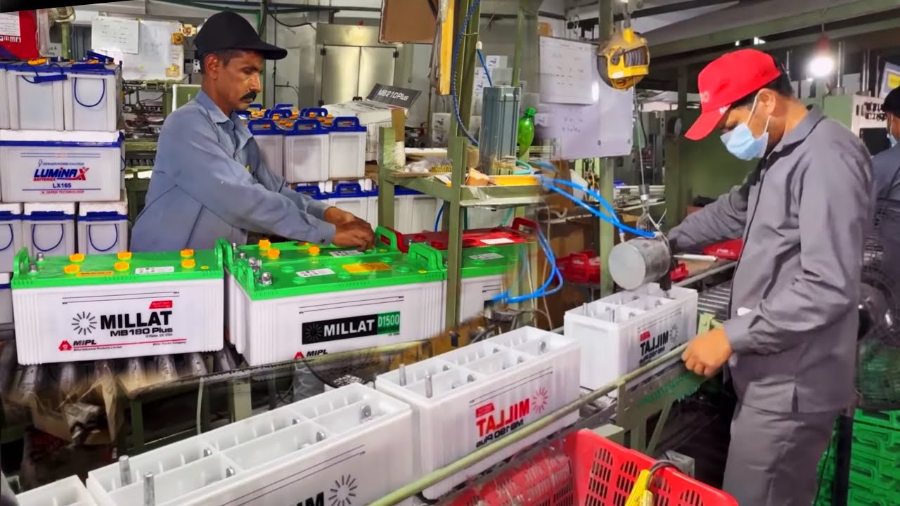 Amazing Process of Manufacturing Lead Acid Battery || How Lead Acid Batteries Are Made in Factory