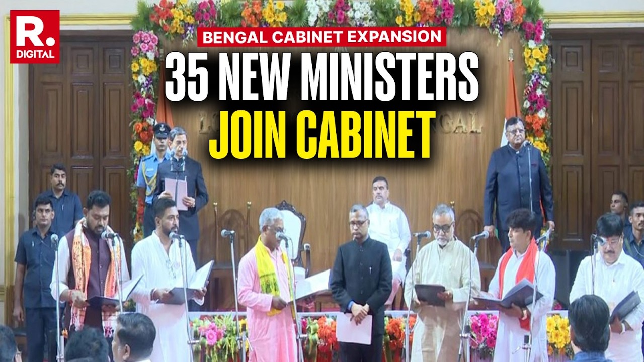 West Bengal Cabinet Expansion: 35 MLAs Take Oath As Ministers In Suvendu-Led Government