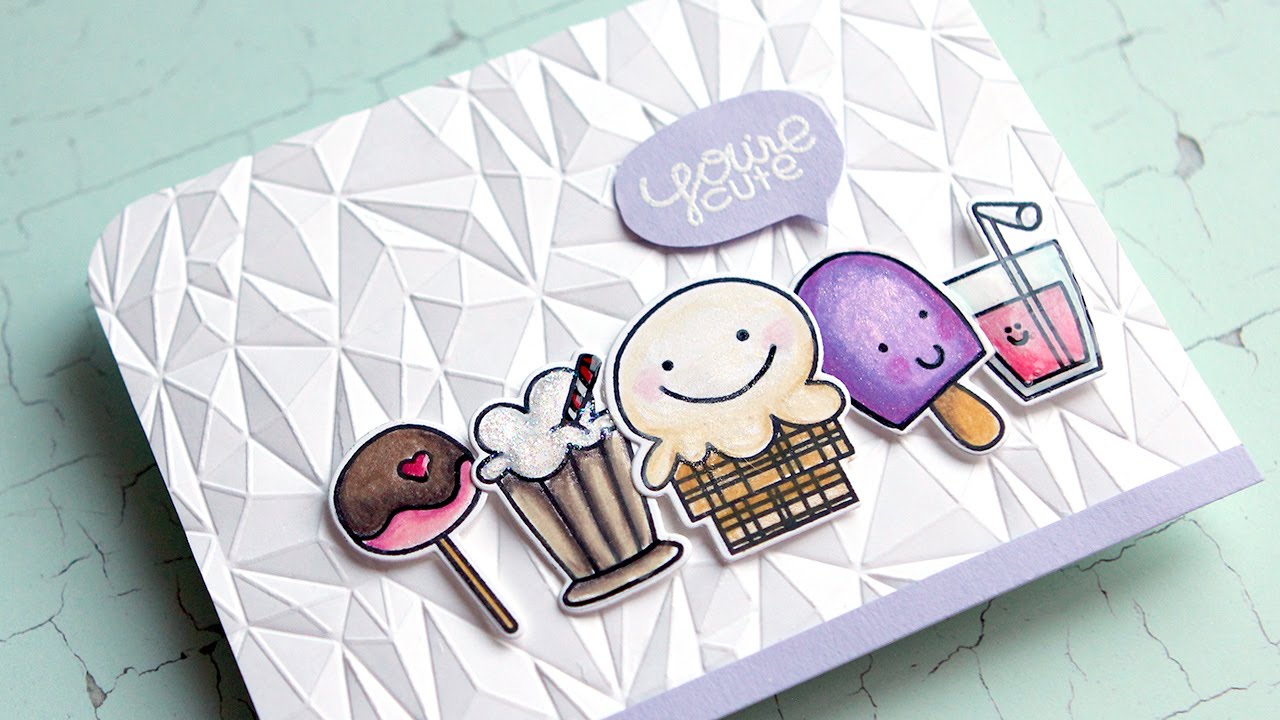 Colored Pencils & Paper Smooches Sugar Rush Stamps & Dies