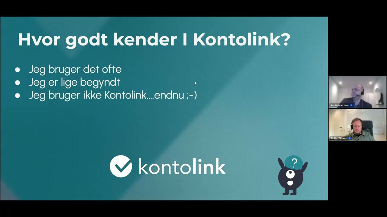 Kontolink Webinar - 100% automatisk bogføring af MobilePay og Clearhaus - februar 2026