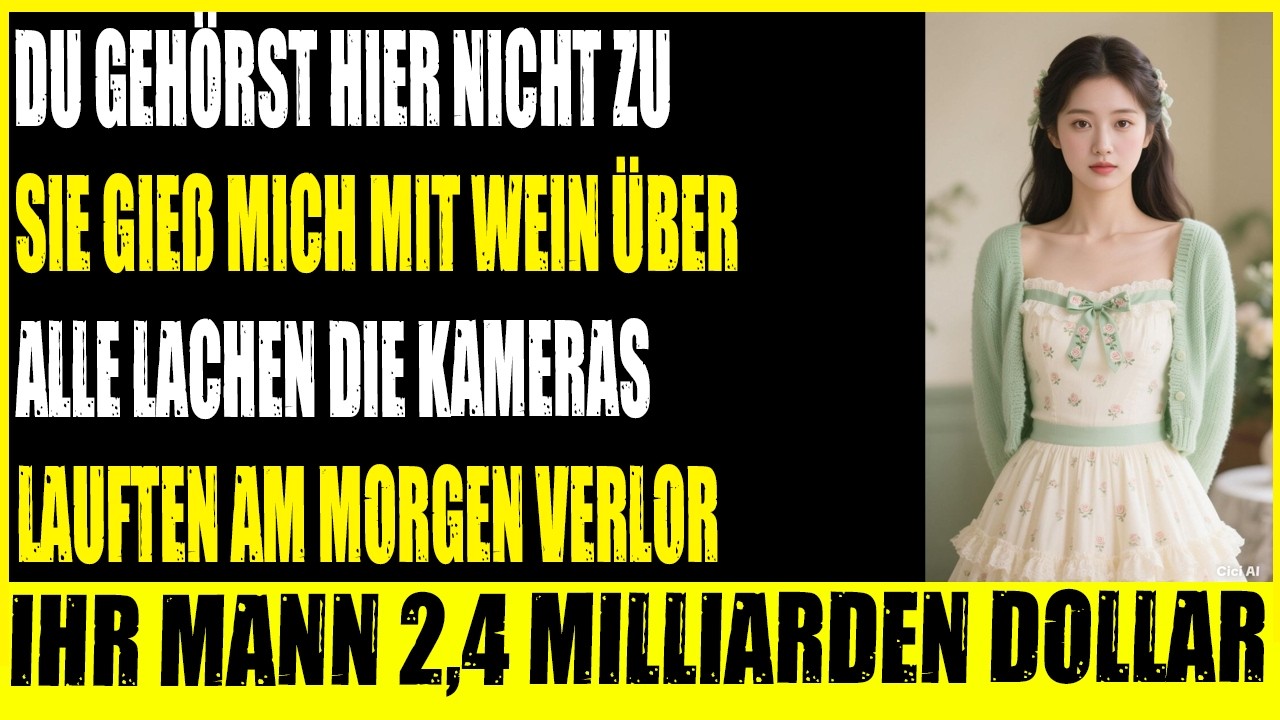Die Frau des CEOs schüttete Wein über mich — Am Morgen verloren sie 2,4 Milliarden