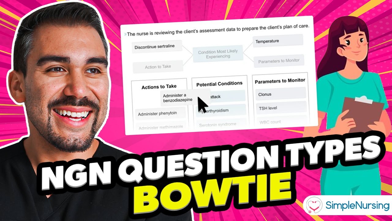 Next Gen NCLEX NGN Question Types PART 6 | Bowtie Questions & Rationales