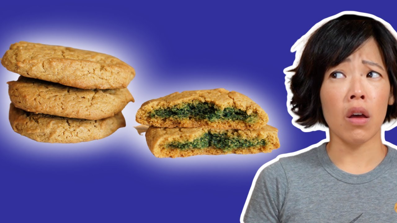 Cookies ✨ Turn GREEN When Baked -- No Food Coloring | Sunbutter Cookies