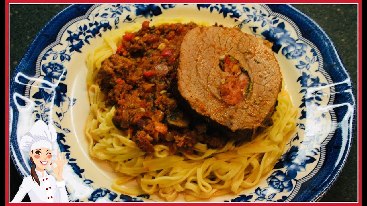 TUCO (SALSA P/PASTAS) CON CARNE MECHADA A MI MANERA🍝🥓🥩TUCO (PASTA SAUCE)WITH STUFFED MEAT🍝🥓🥩
