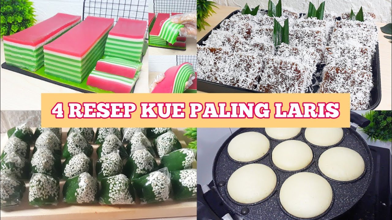 PANTAS BANYAK YANG MINTA RESEPNYA ❗4 RESEP KUE JAJANAN PASAR PALING LARIS