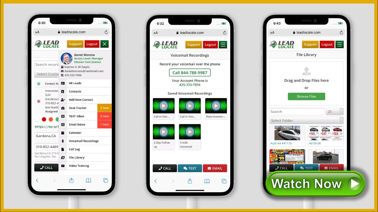 LeadLocate: Car Sales Leads App iOS & Android