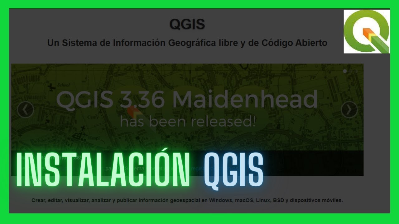 Instalación QGIS Versión 3.36 2024