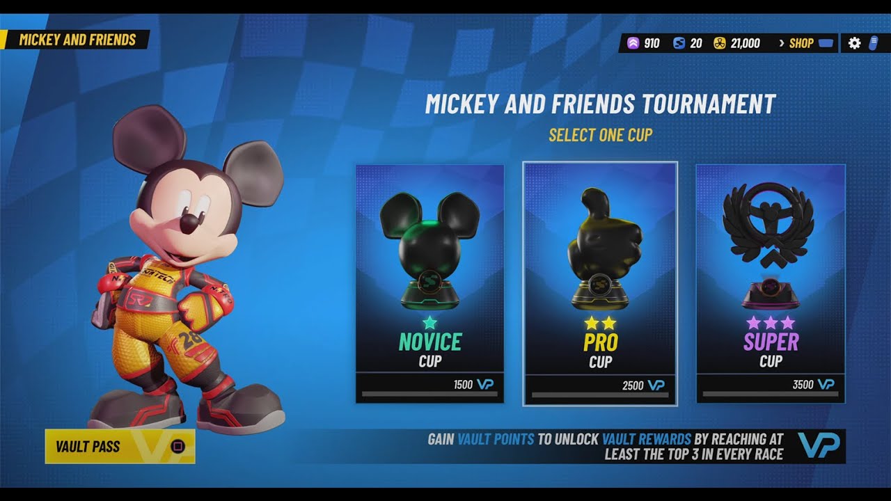 Mickey And Friends Tournament | Novice Cup | Mickey | Gameplay | Sin Comentarios (4k 60FPS)