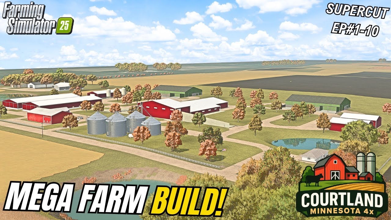 I SPENT 1 YEAR BUILDING A $15,000,000 AMERICAN MEGA FARM! | Courtland, MN | Farming Simulator 25