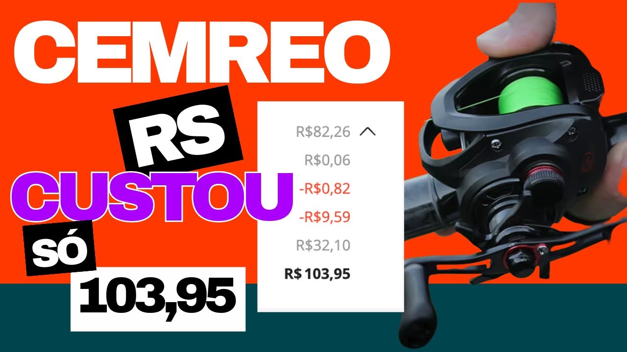 Carretilha que custou 103 reais, vale a pena? Cemreo KML RS
