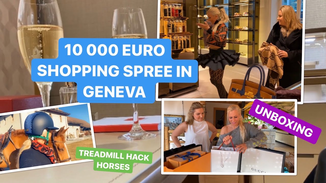 10 000 EURO SHOPPING SPREE IN GENEVA!! UNBOXING⚡️⚠️ GUCCI ! LOUIS VUITTON ! CARTIER ! DIOR