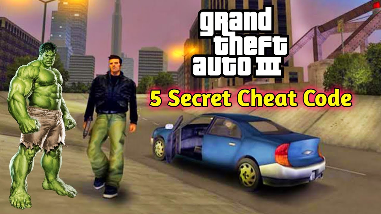 Top 5 Secret Cheat Code Of GTA 3 | GTA 3 Important Cheats | Player Cheat,Car Cheat, Health Cheat