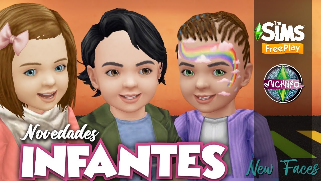 👦🏻👧🏼 INFANTES 🩷 Nuevos ROSTROS - CEJAS - PESTA&Ntilde;AS 😍 Sims FreePlay ACTUALIZACI&Oacute;N Jun - Jul 2025