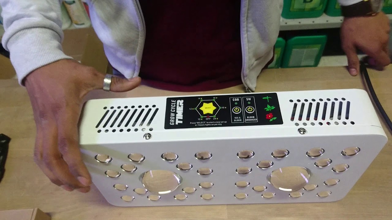 Unboxing LED Grow Light 2x OPTIC Cree COB 3000k & 5000k