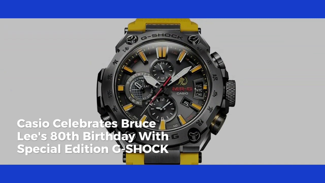 Casio Celebrates Bruce Lee's 80th Birthday With Special Edition G-SHOCK