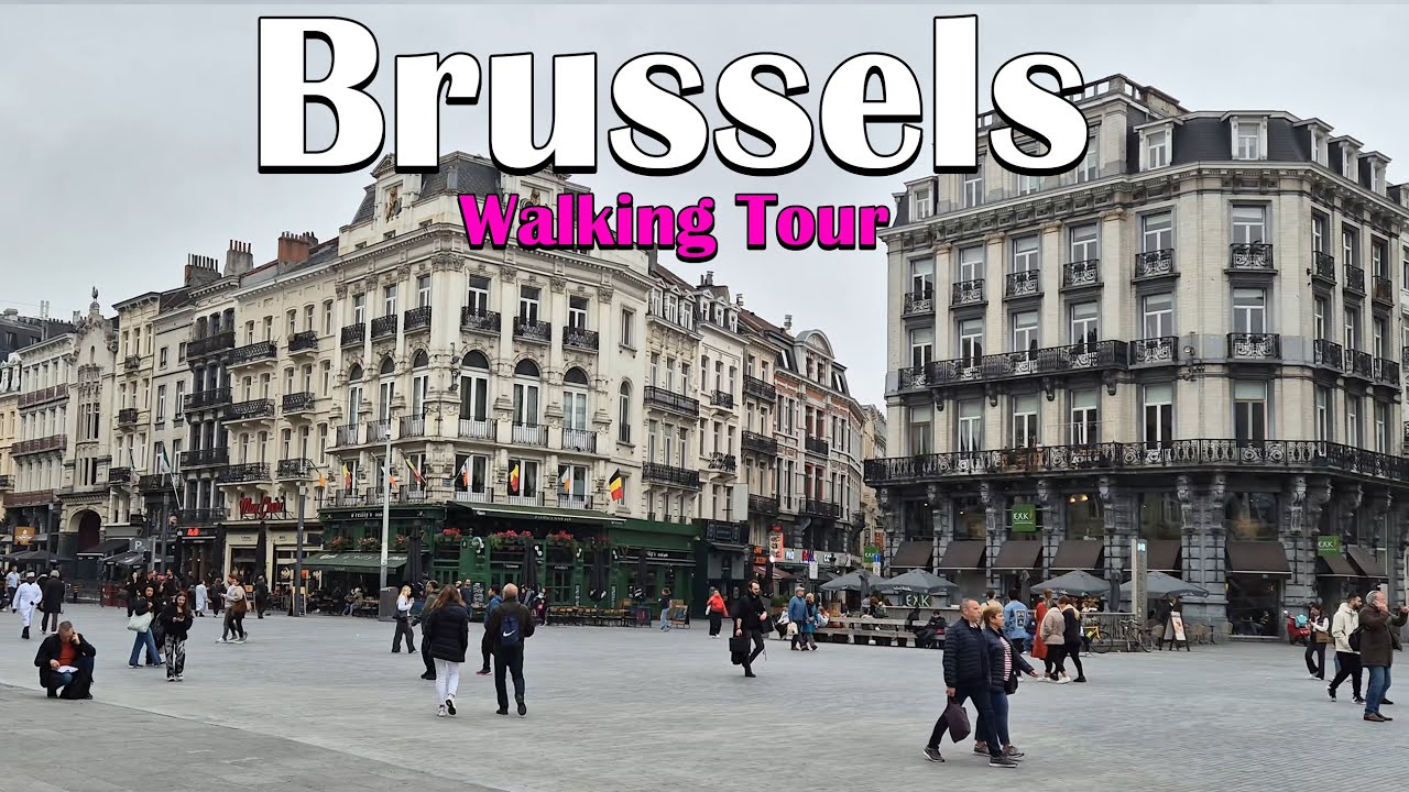 Brussels, 🇧🇪 BELGIUM - Walking Tour 4K - Walk in Brussels - October 2024