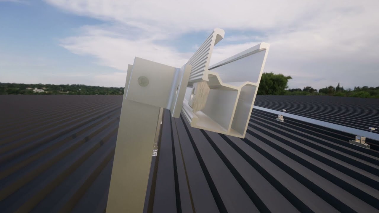 Lumasol 10 & 20 Degree Incline System for Mounting Solar Panels onto IBR Roof Sheeting.