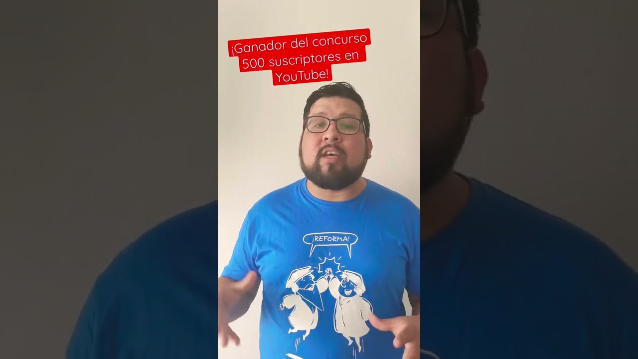 Ganador del concurso de 500 suscriptores en YouTube - Asesoría ONG