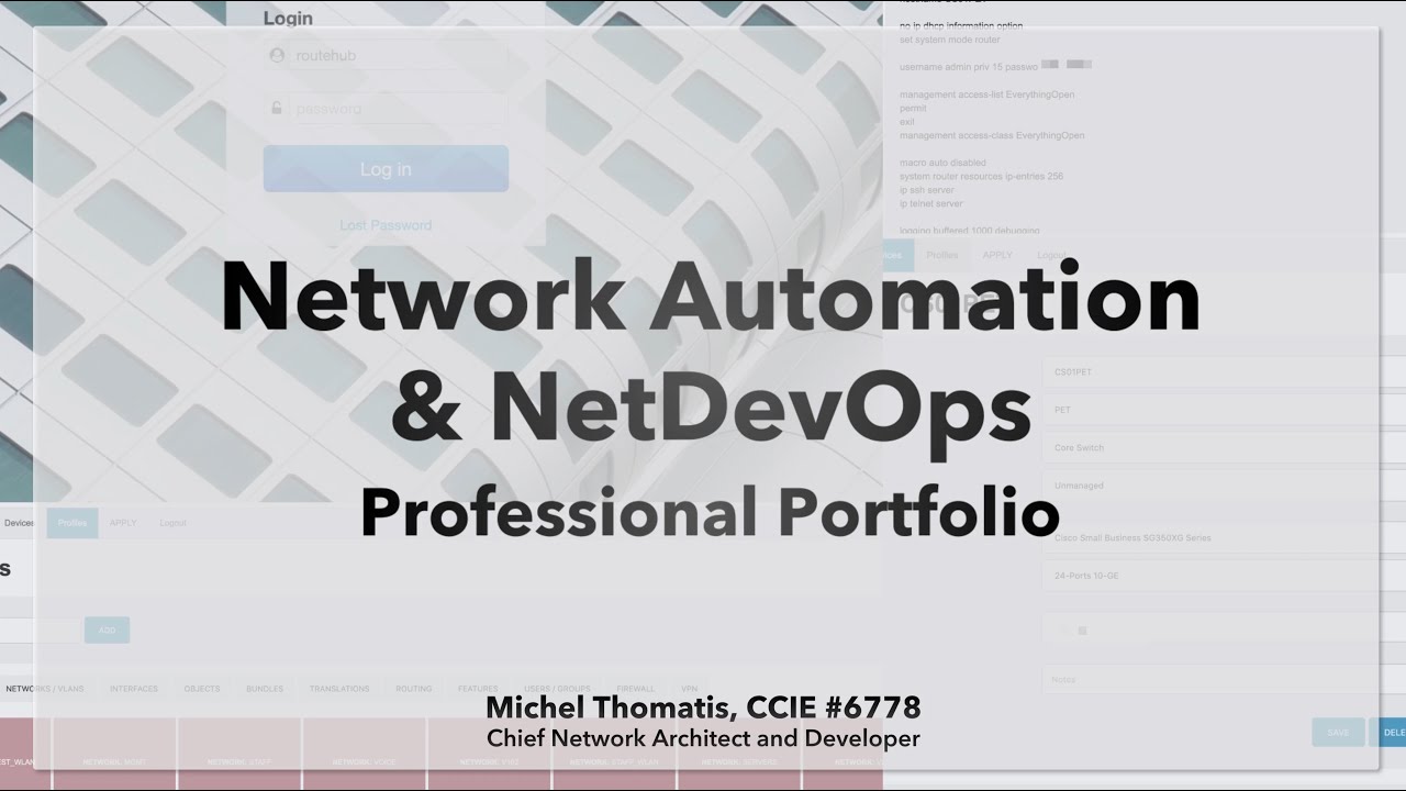 Network Automation and DevOps Professional Portfolio