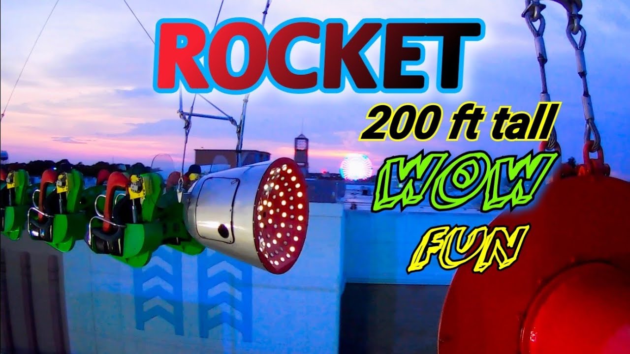 Rocket ride at Broadway at the Beach  //  on and off ride pov