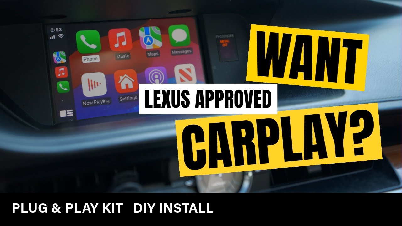 LEXUS ES 2013–2018 | CarPlay и Android Auto Kit | Установка Plug & Play