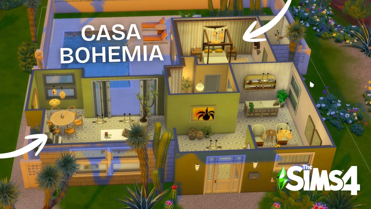 casa bohemia en los sims 4
