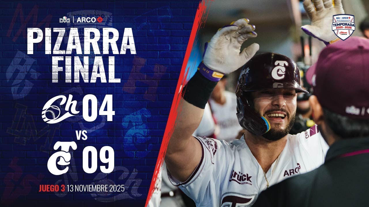 RESUMEN: Charros de Jalisco vs Tomateros de Culiacán | 13 de noviembre de 2025