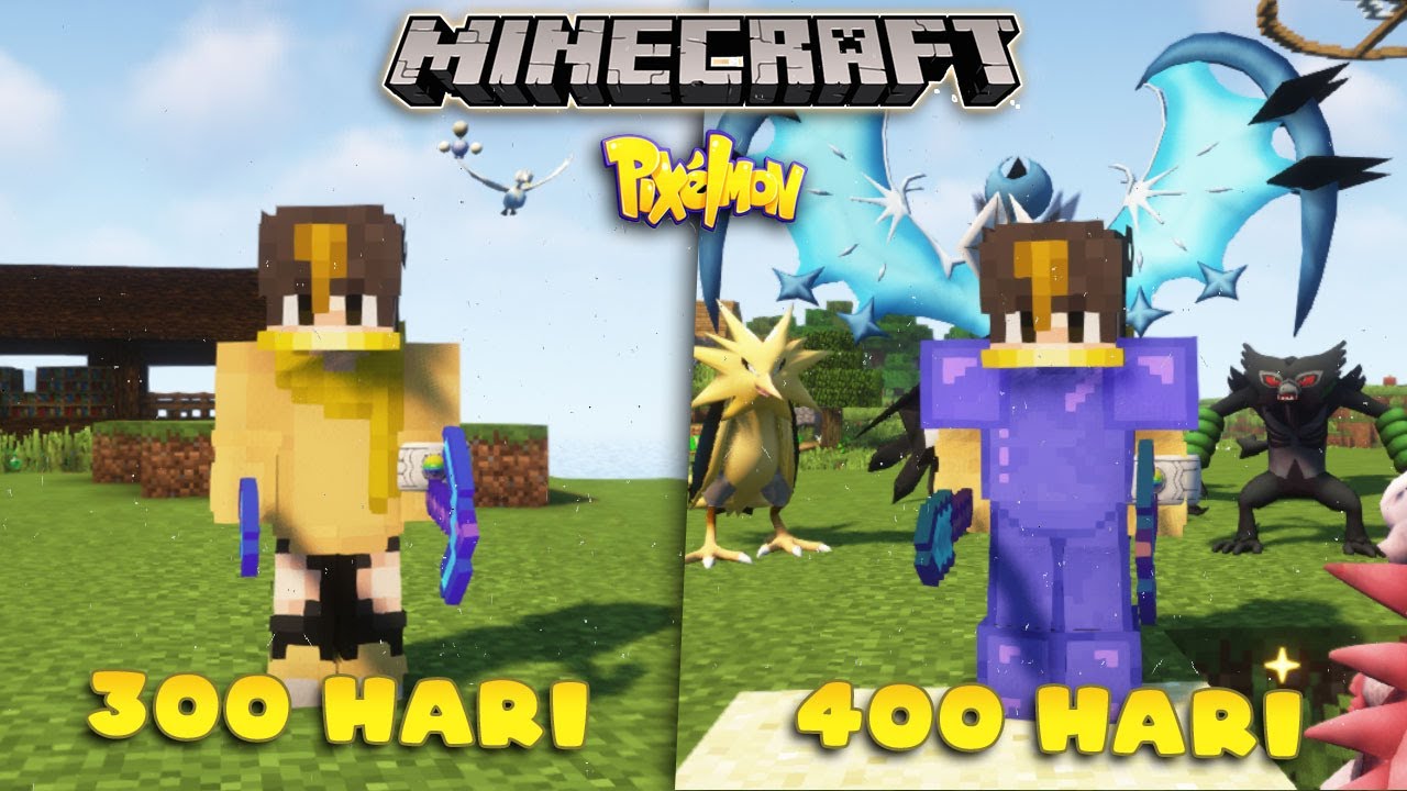 400 Hari di Minecraft tapi Pixelmon Only
