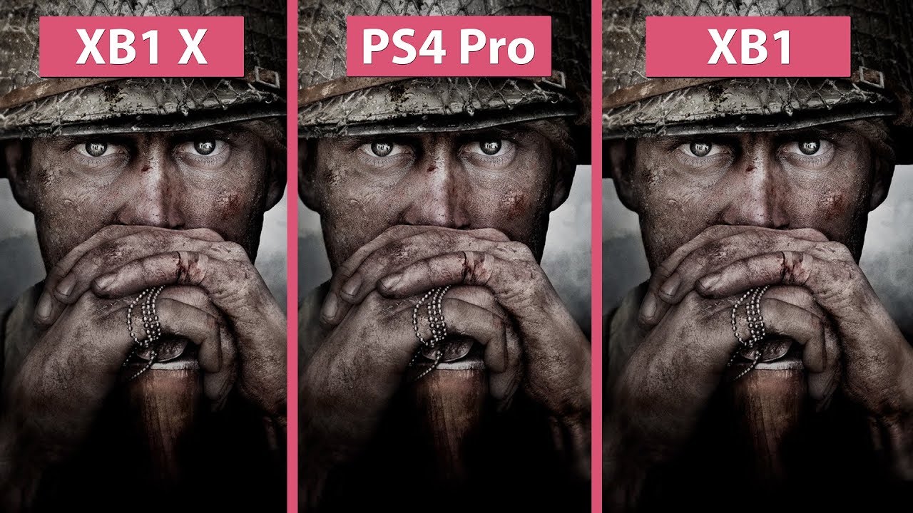 Call of Duty WWII &ndash; Xbox One X vs. PS4 Pro vs. Xbox One Graphics Comparison