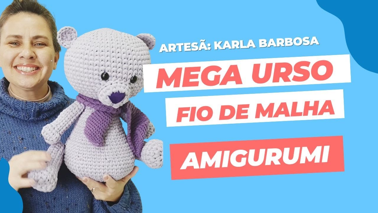 urso de fio de malha karla