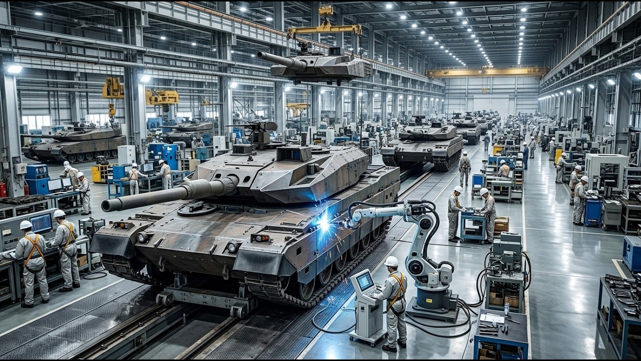 Inside the Tank Factory: How Modern Battle Tanks Are Built From Raw Steel (Full Process)