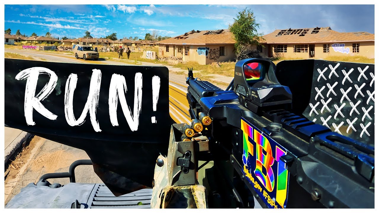 We Brought a Real HUMVEE to an Airsoft Game (LT 240B)