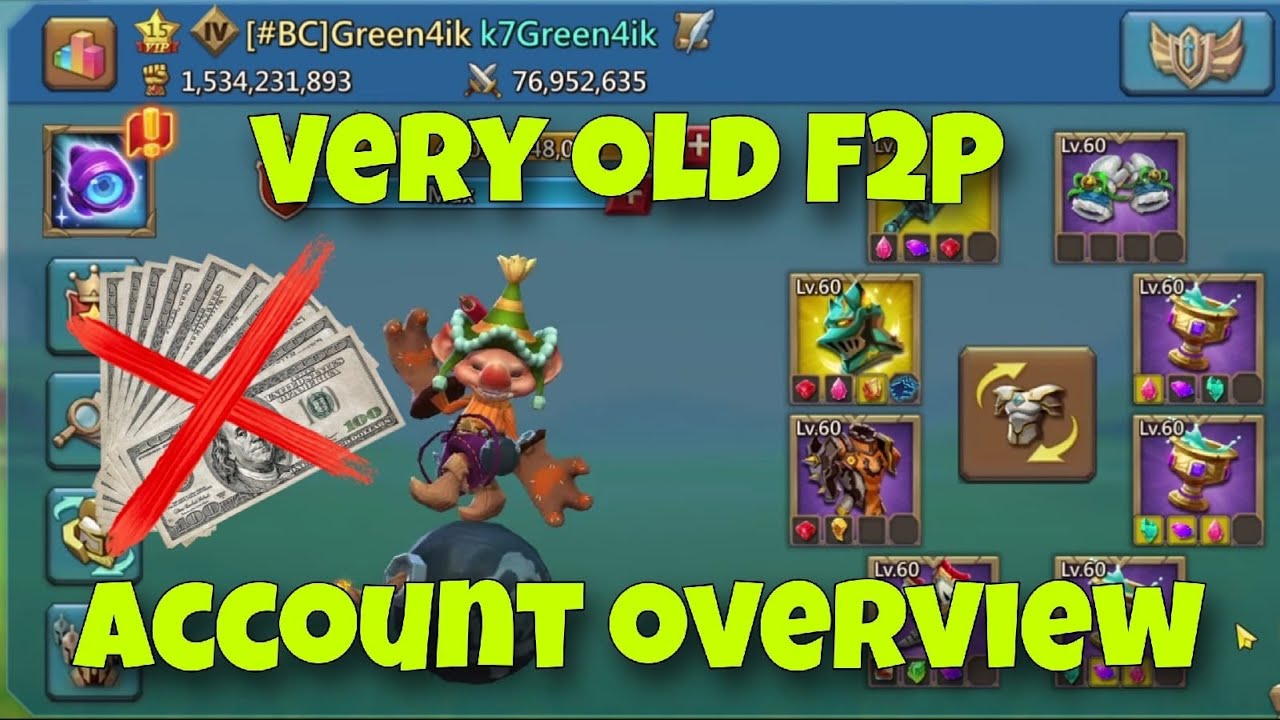 Lords Mobile - He played 6 years F2P. Account overview. What can you get without money spending?