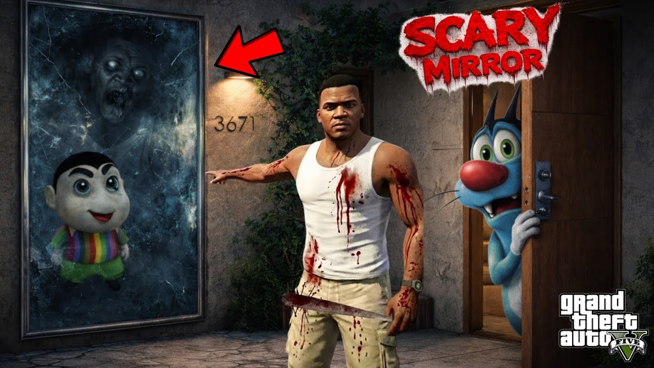 Haunted Mirror In Franklin's House! GTA 5