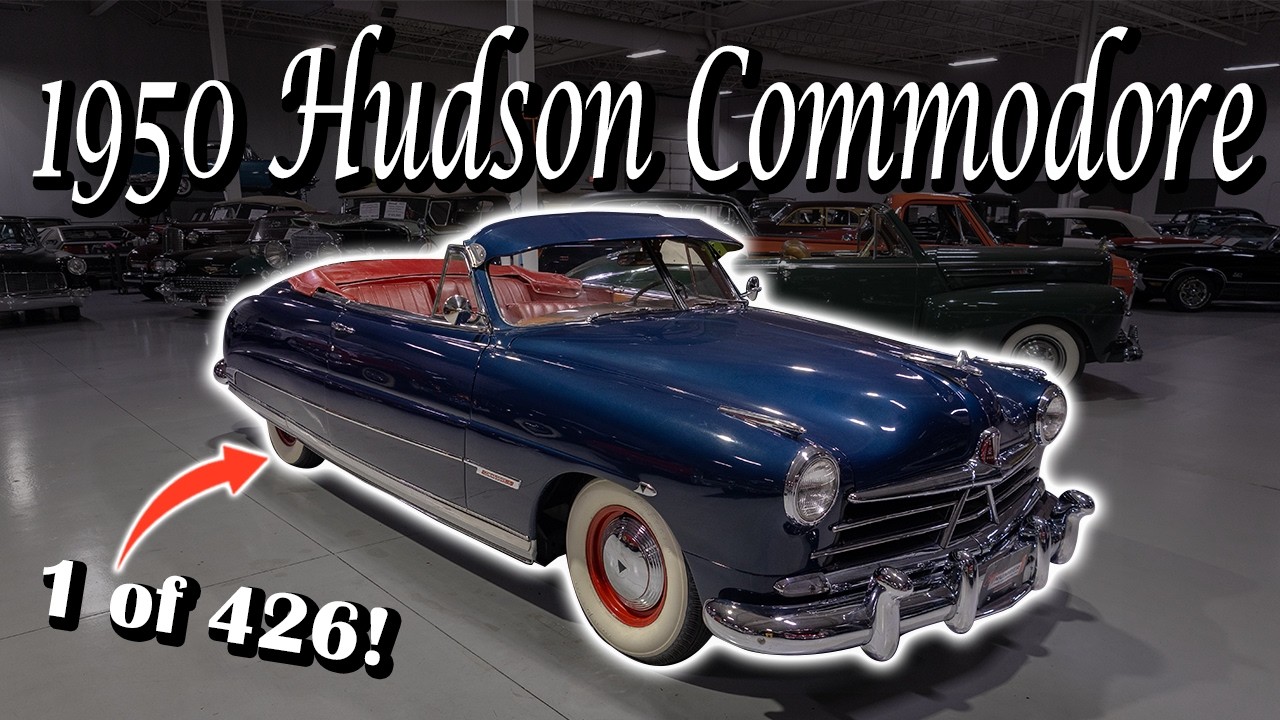 Rare '50s Classic! 1950 Hudson Custom Commodore Eight Convertible Brougham