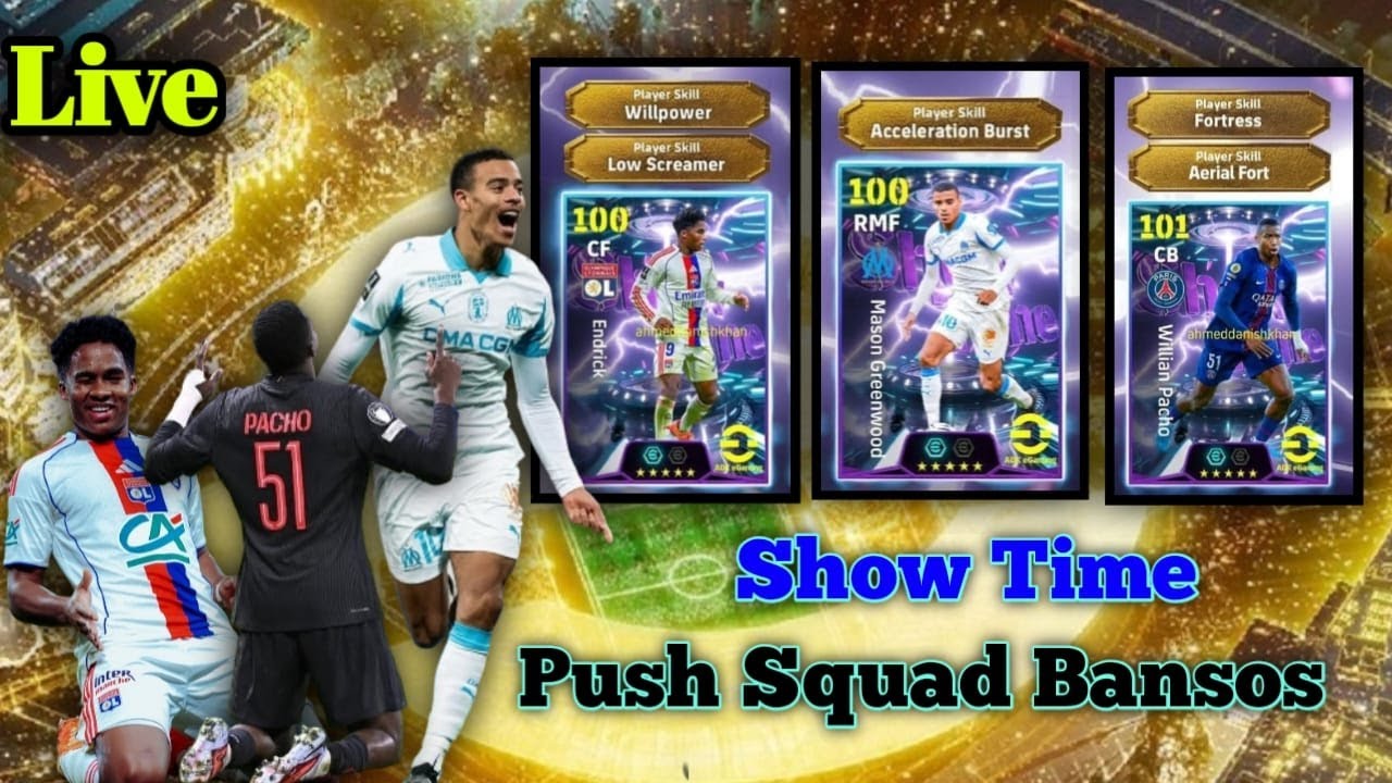 🔴 LIVE | PUSH divisi🔥 dengan Squad BANSOS  | Efootball 2026 Mobile |