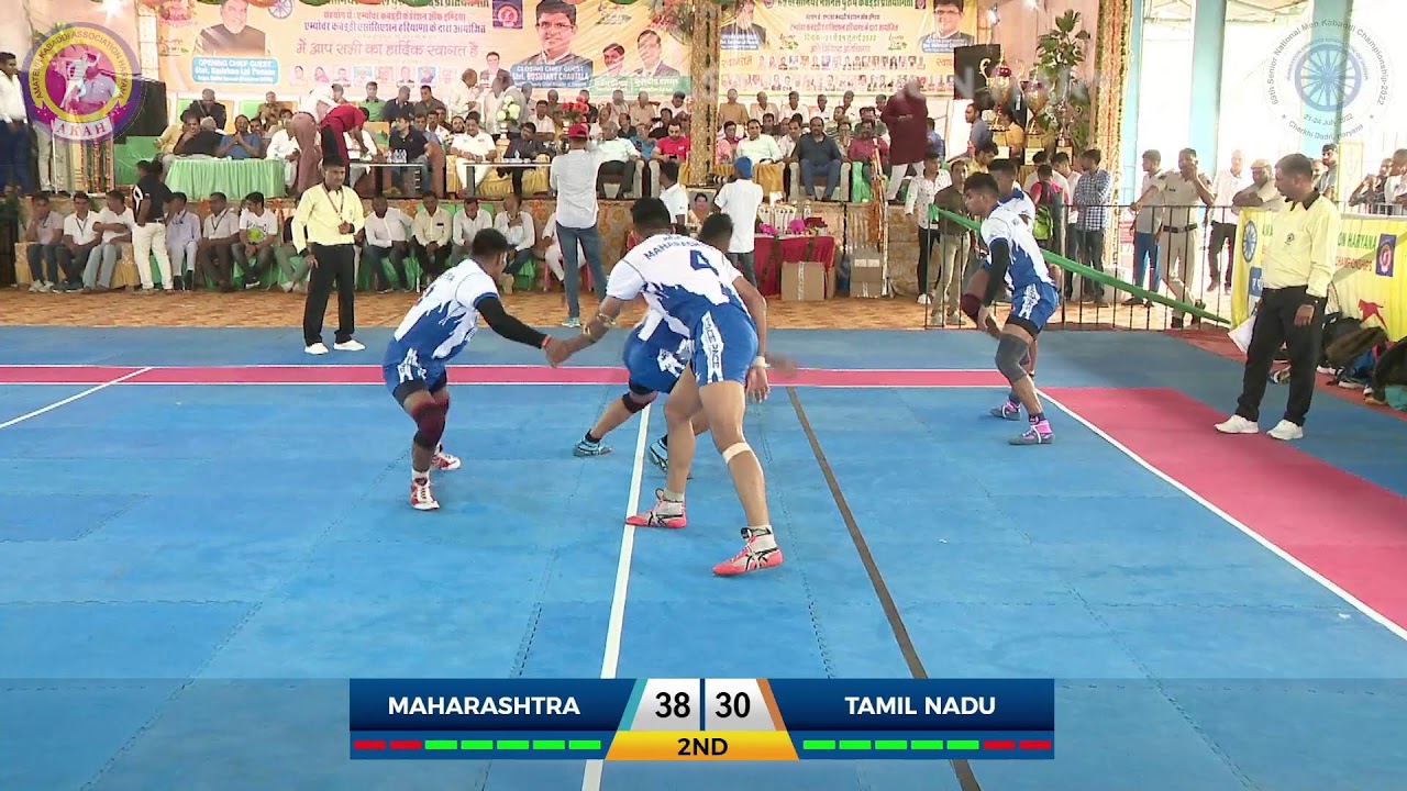 TAMIL NADU vs MAHARASHTRA | 69th AKFI Senior National Mens Kabaddi Championships-2022