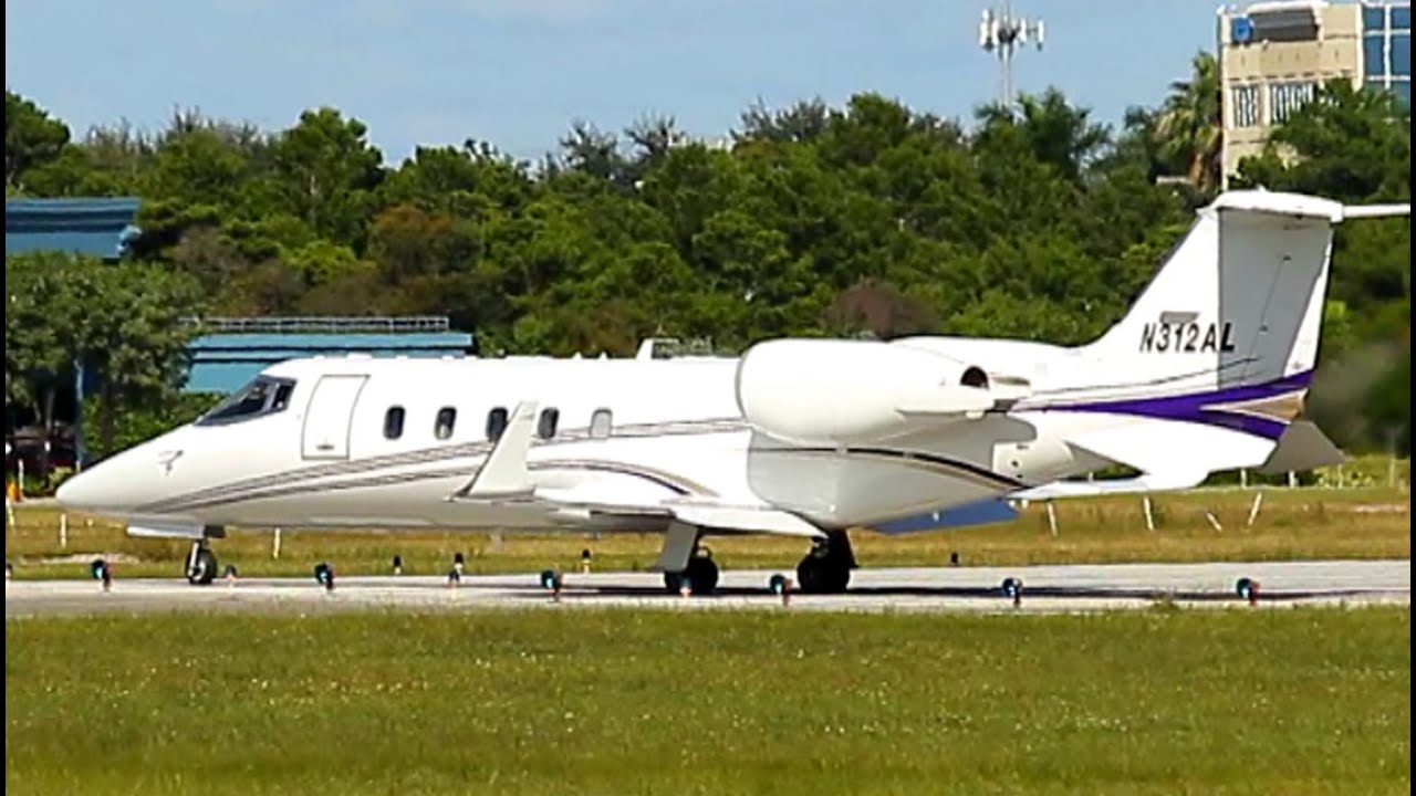 Learjet 60 Takeoff from Ft. Lauderdale Executive [Runway 8] 10/11/13