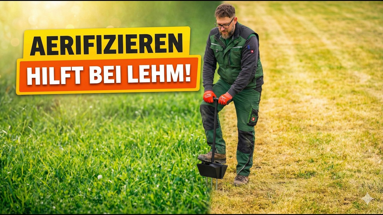 Rasen l&uuml;ften durch Aerifizieren | Was ist es und was bringt es?
