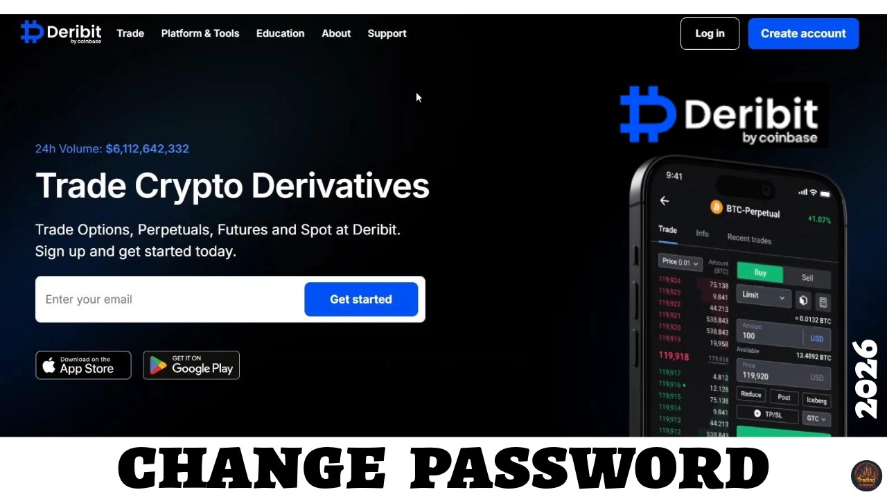 Учебное пособие Deribit: Обновление пароля вашей учетной записи (2026)